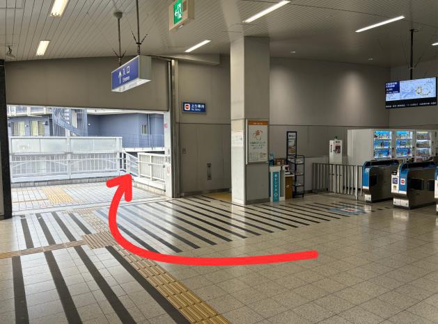 安治川口駅からかすが整骨院のルート案内写真1