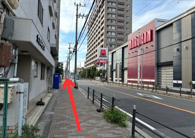 安治川口駅からかすが整骨院のルート案内写真4