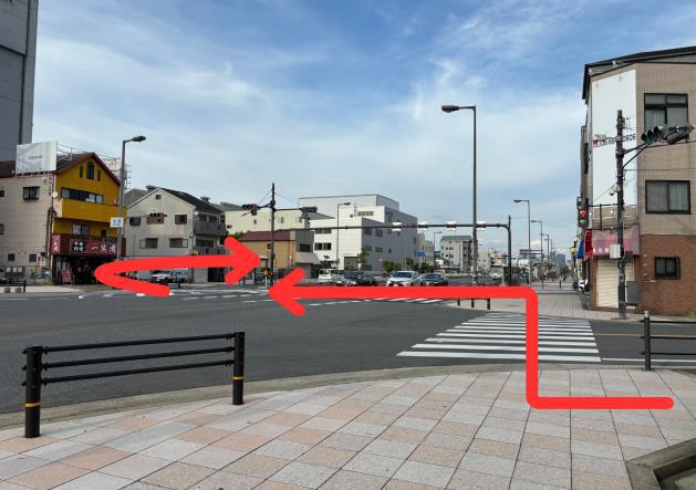 安治川口駅からかすが整骨院のルート案内写真6