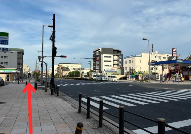 安治川口駅からかすが整骨院のルート案内写真7