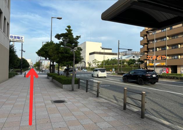 安治川口駅からかすが整骨院のルート案内写真8