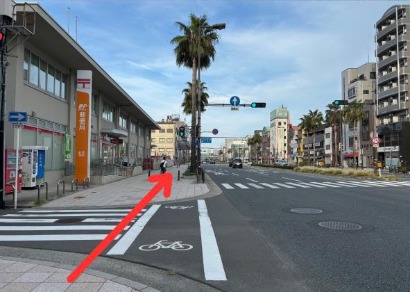 安治川口駅からかすが整骨院のルート案内写真9