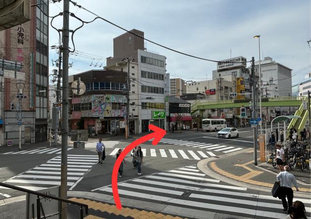 西九条駅からかすが整骨院のルート案内写真3