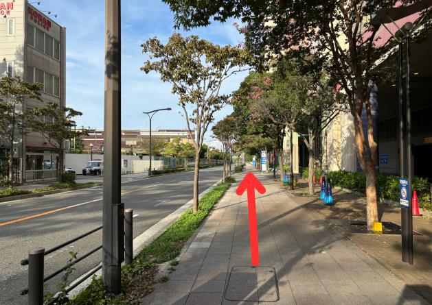 ユニバーサルシティ駅・ユニバーサルシティーウォーク周辺からかすが整骨院のルート案内写真1