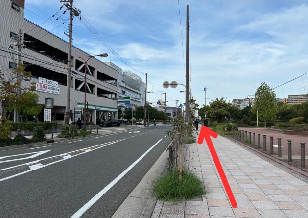 ユニバーサルシティ駅・ユニバーサルシティーウォーク周辺からかすが整骨院のルート案内写真5